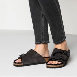 Birkenstock Zurich shearling. Narrow 37